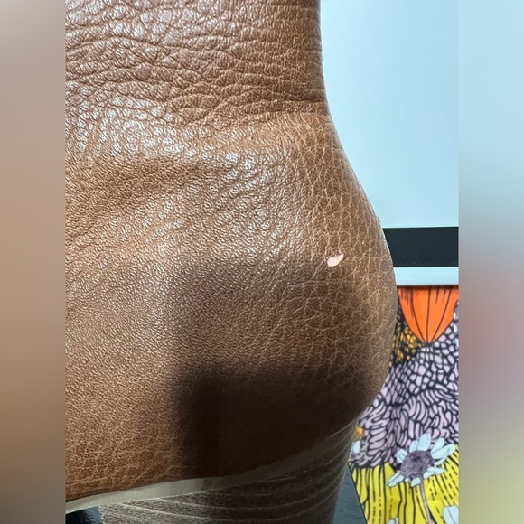 Express Cognac Zipper Ankle Booties - Picture 3 of 5